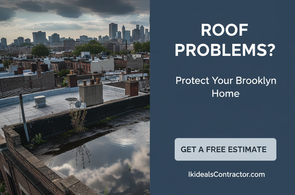 CTA for 5 Common Flat Roof Problems Brooklyn Homeowners Face