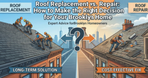 Roof Replacement vs. Repair: How to Make the Right Decision for Your Brooklyn Home